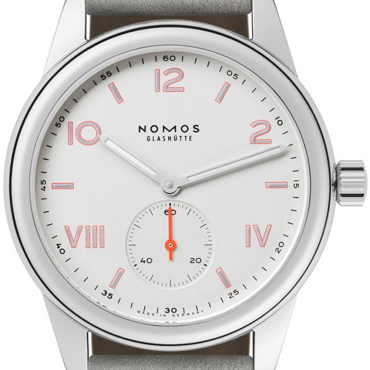 Nomos Glashutte Watch Club Campus Steel Back - Silver