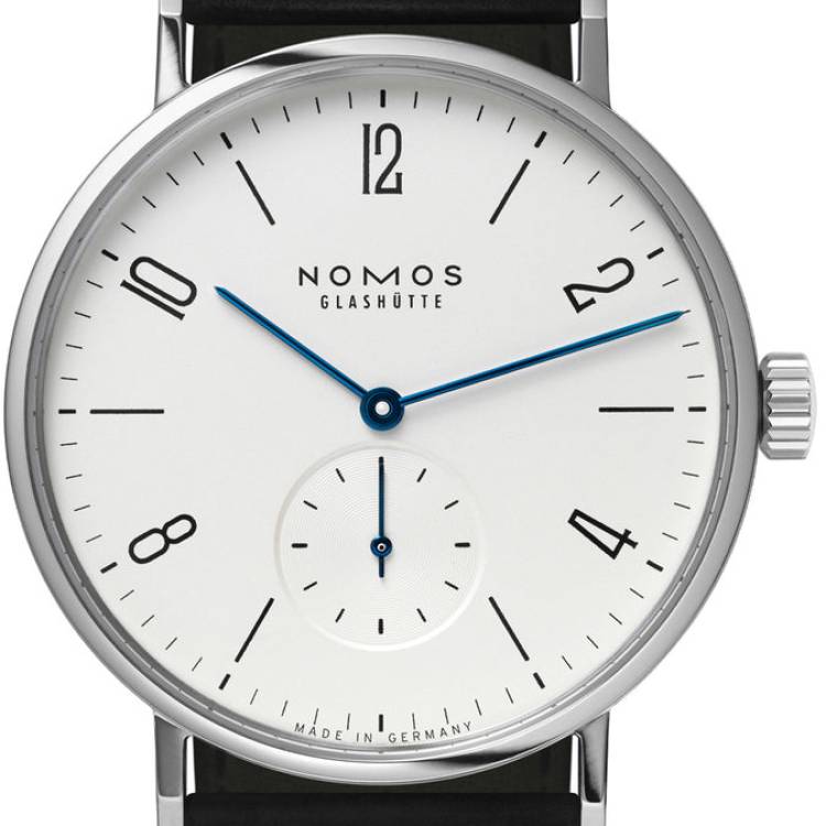 Nomos Glashutte Watch Tangomat Steel Back - Silver