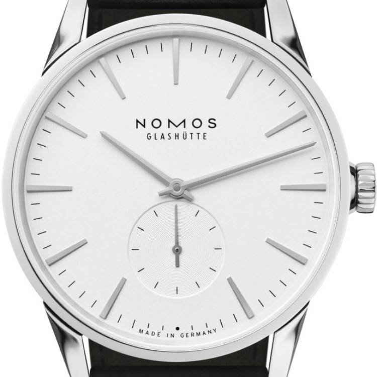 Nomos Glashutte Watch Zurich Steel Back - Silver