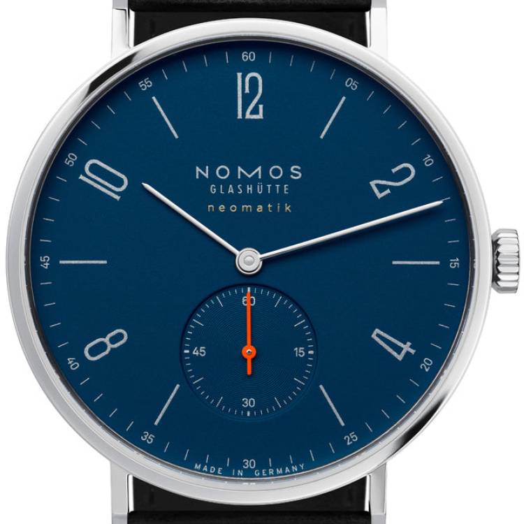 Nomos Glashutte Watch Tangente Neomatik 39 Nachtblau Sapphire Crystal - Blue