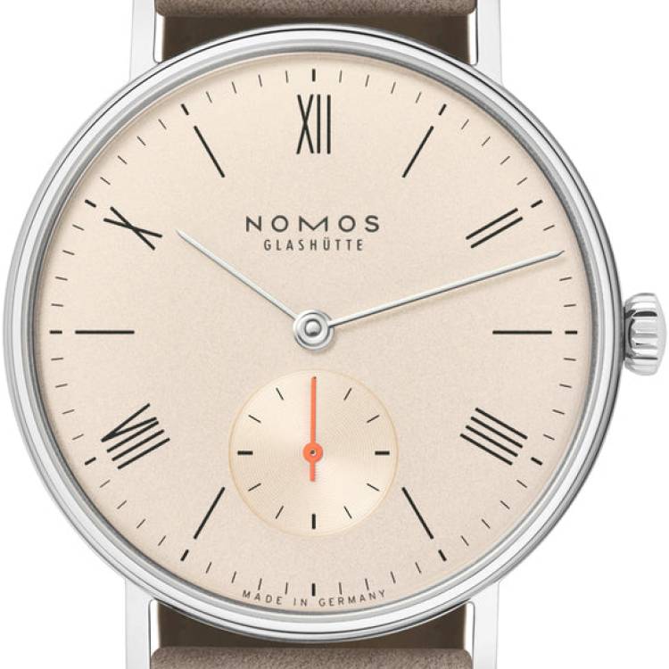 Nomos Glashutte Watch Ludwig 33 Champagne Steel Back - Gold