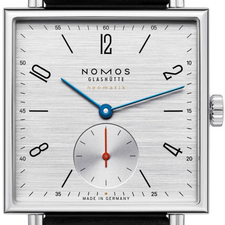 Nomos Glashutte Watch Tetra Silvercut Sapphire Crystal - Silver