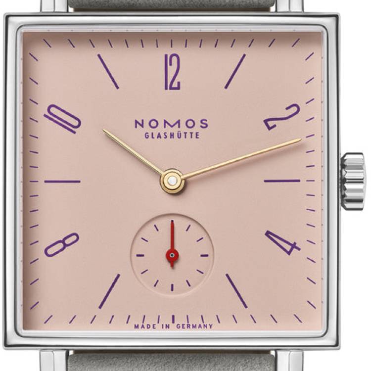 Nomos Glashutte Watch Tetra Pearl Sapphire Crystal - Pink