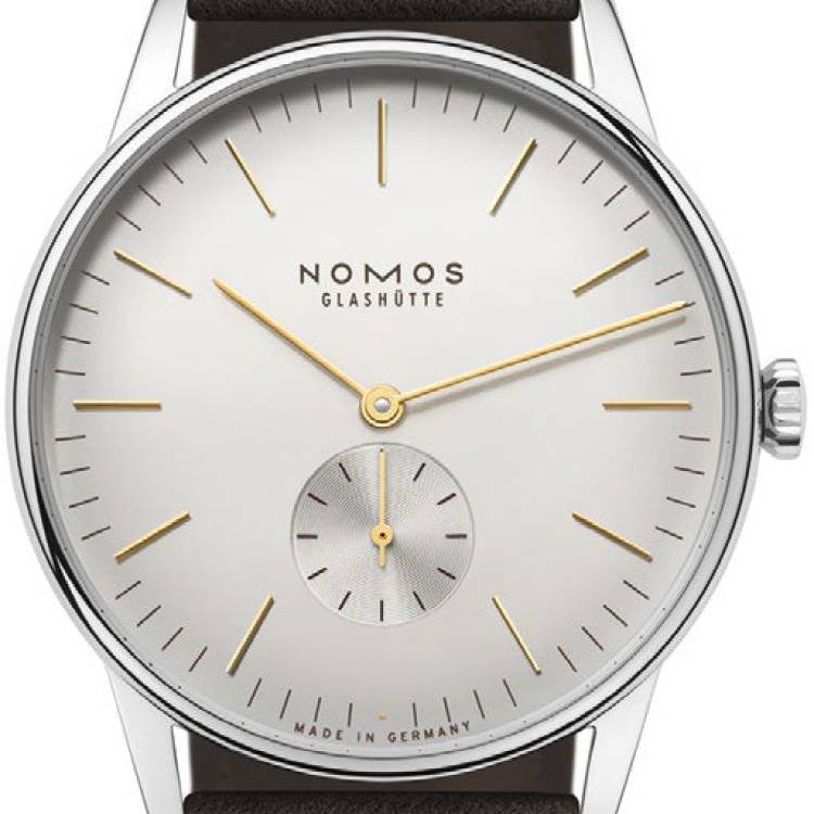 Nomos Glashutte Watch Orion 38 Silver Sapphire Glass - Silver