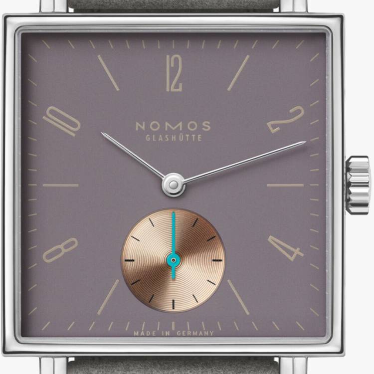 Nomos Glashutte Watch Tetra Aubergine Sapphire Crystal