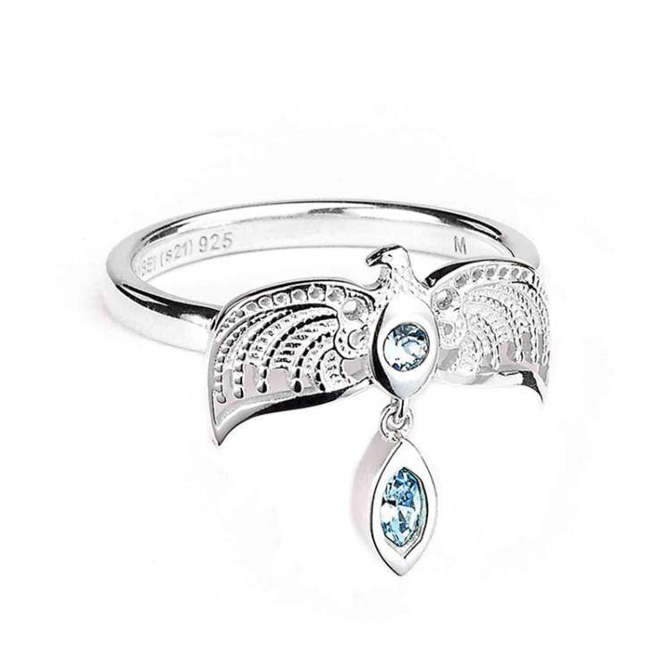 Official Harry Potter Sterling Silver Diadem Embellished Ring - L