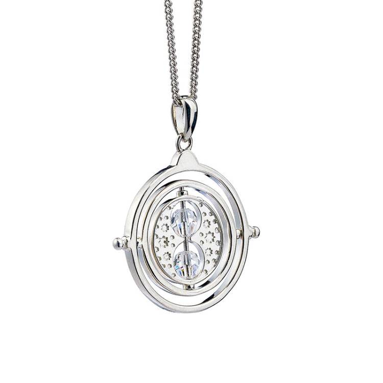 Official Harry Potter Sterling Silver Time Turner Embellished Necklace