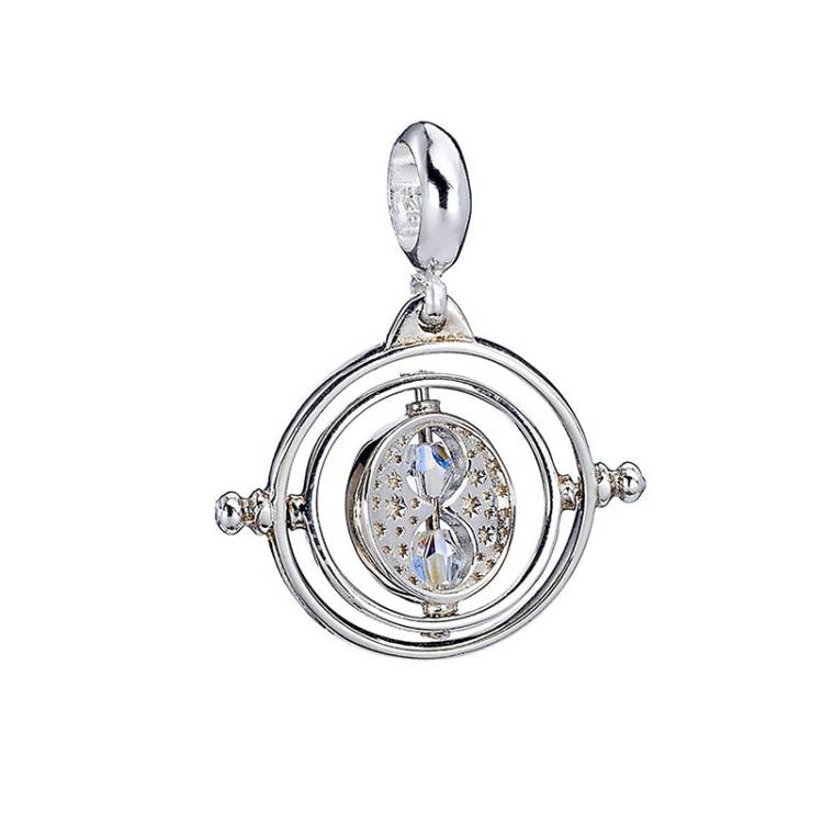 Official Harry Potter Sterling Silver Time Turner Embellished Slider Charm