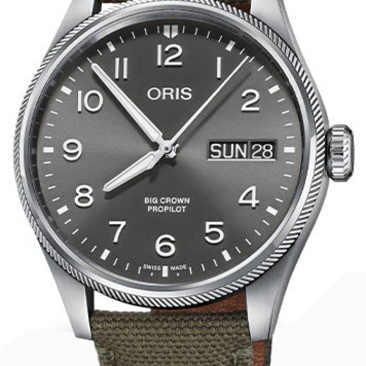 Oris Watch Big Crown ProPilot Big Day Date Textile - Grey