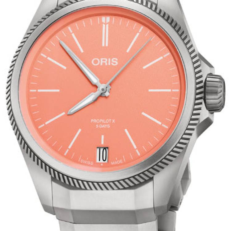 Oris Watch ProPilot X Calibre 400 Salmon