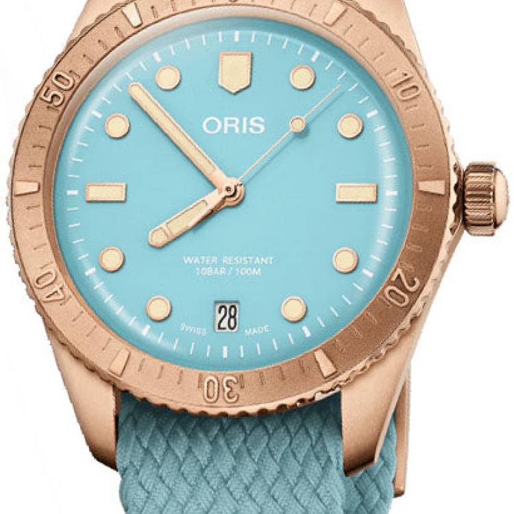 Oris Watch Divers Sixty Five Cotton Candy Bronze Sky Blue