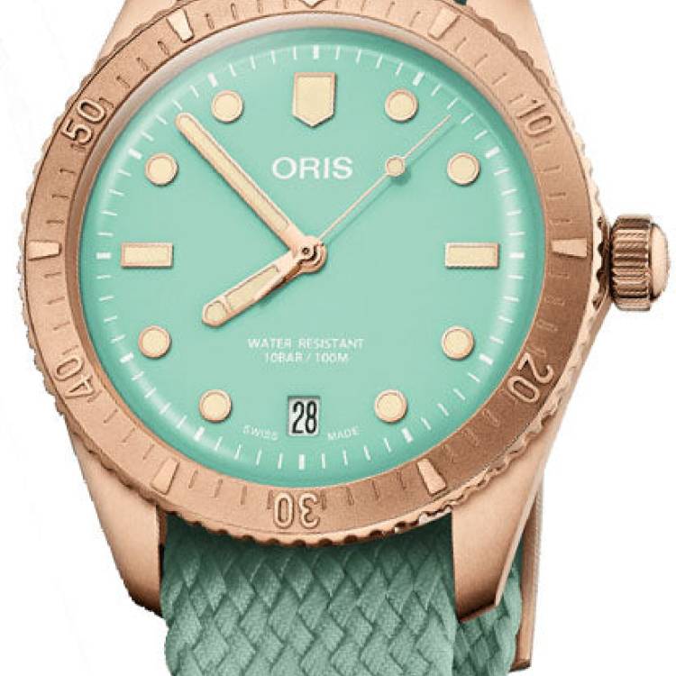 Oris Watch Divers Sixty Five Cotton Candy Bronze Wild Green