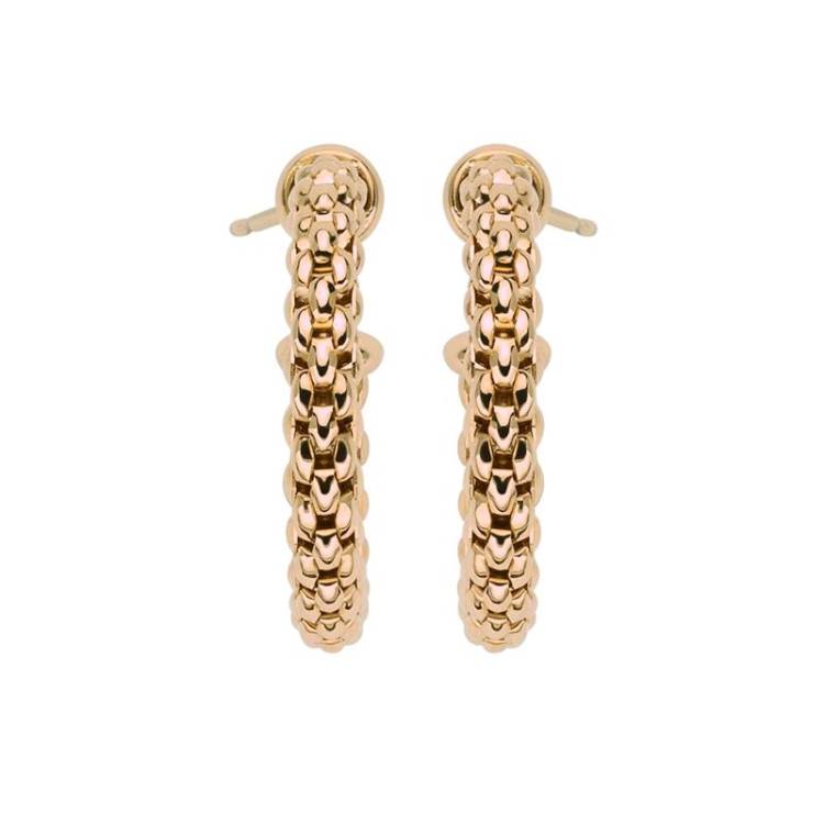 Fope Essentials 18ct Rose Gold Small Hoop Earrings