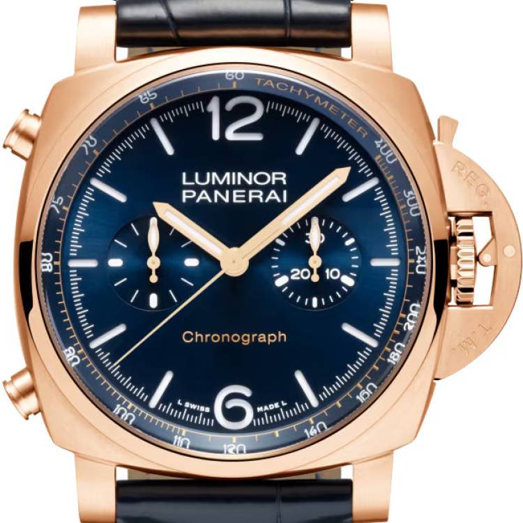 Panerai Watch Luminor Chrono Goldtech Blu Notte