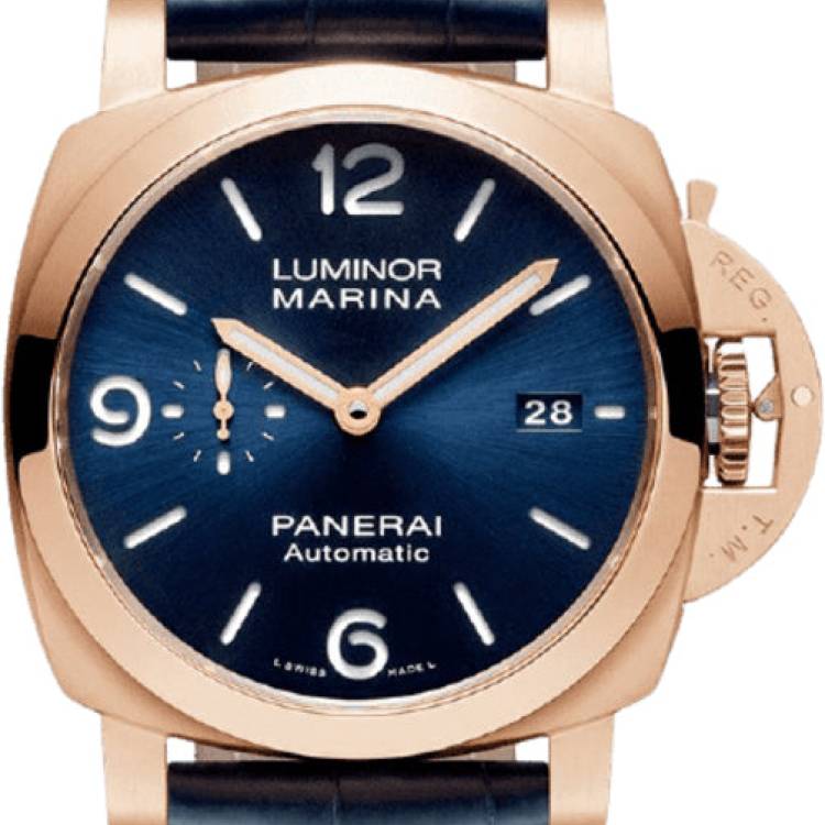 Panerai Watch Luminor Marina Goldtech Sole Blu