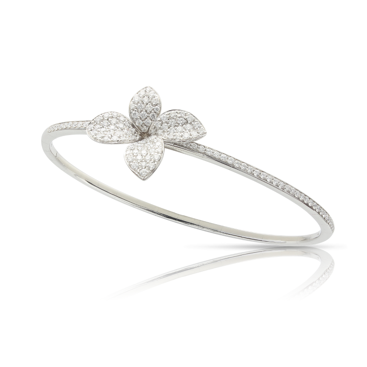 Pasquale Bruni Petit Garden 18ct White Gold Diamond Flower Bracelet