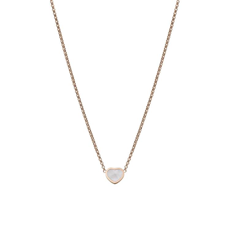 Chopard My Happy Hearts 18ct Rose Gold Mother of Pearl Necklace