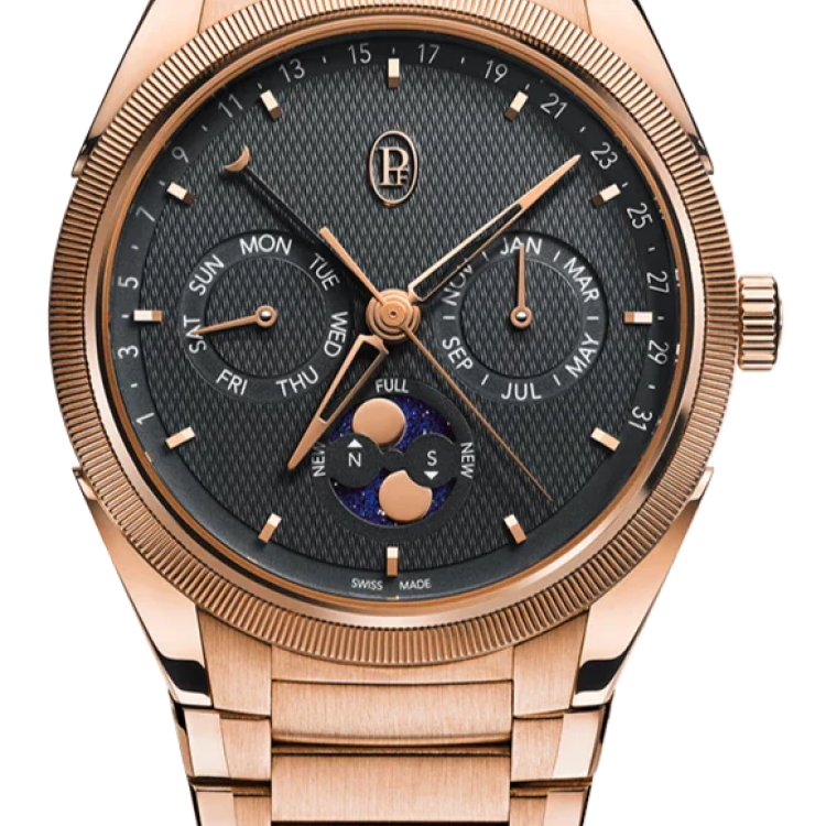 Parmigiani Fleurier Watch Tonda PF Annual Calendar Rose Gold - Grey