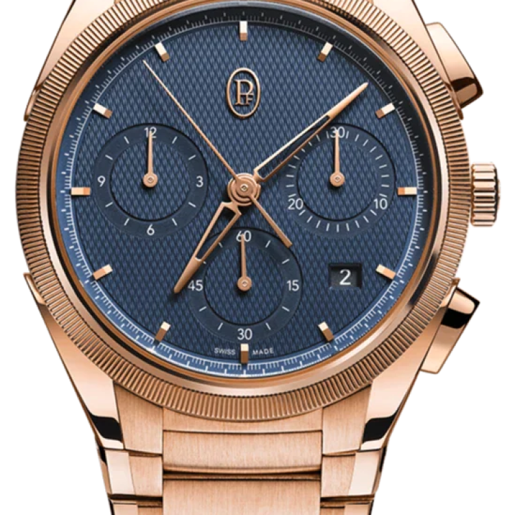 Parmigiani Fleurier Watch Tonda PF Chronograph Rose Gold - Blue