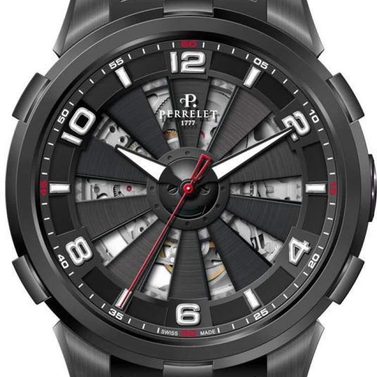 Perrelet Watch Turbine Skeleton - Black