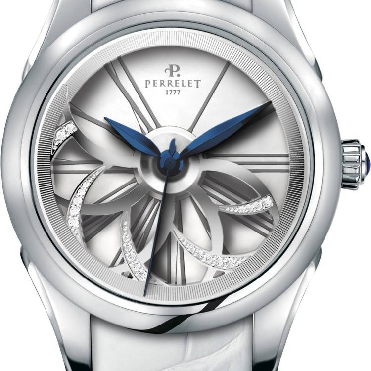 Perrelet Watch Diamond Flower Amytis - White