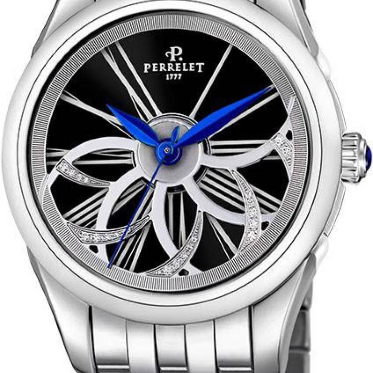 Perrelet Watch Diamond Flower Amytis - Black