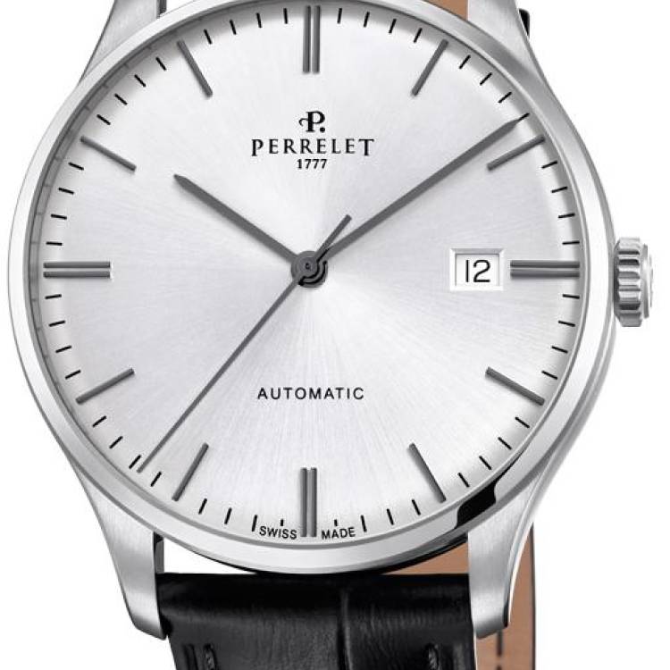 Perrelet Watch Weekend 3 Hands - Silver