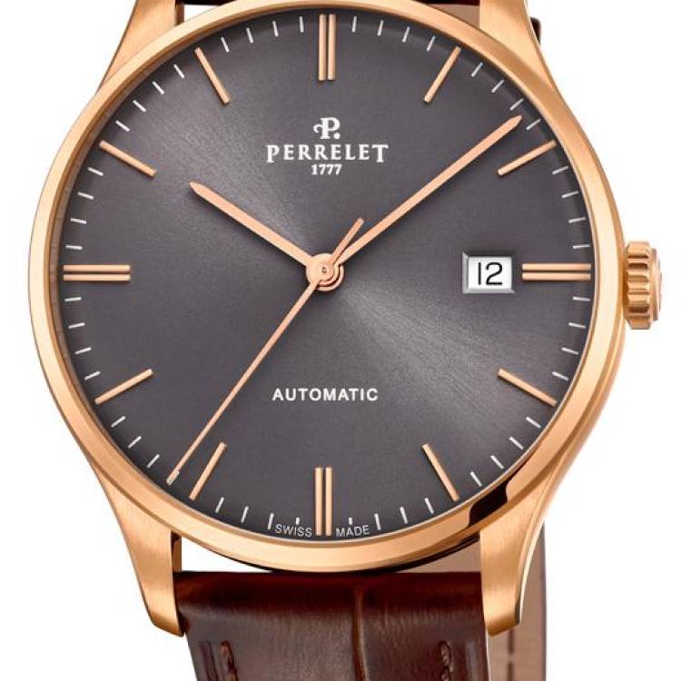 Perrelet Watch Weekend 3 Hands - Grey