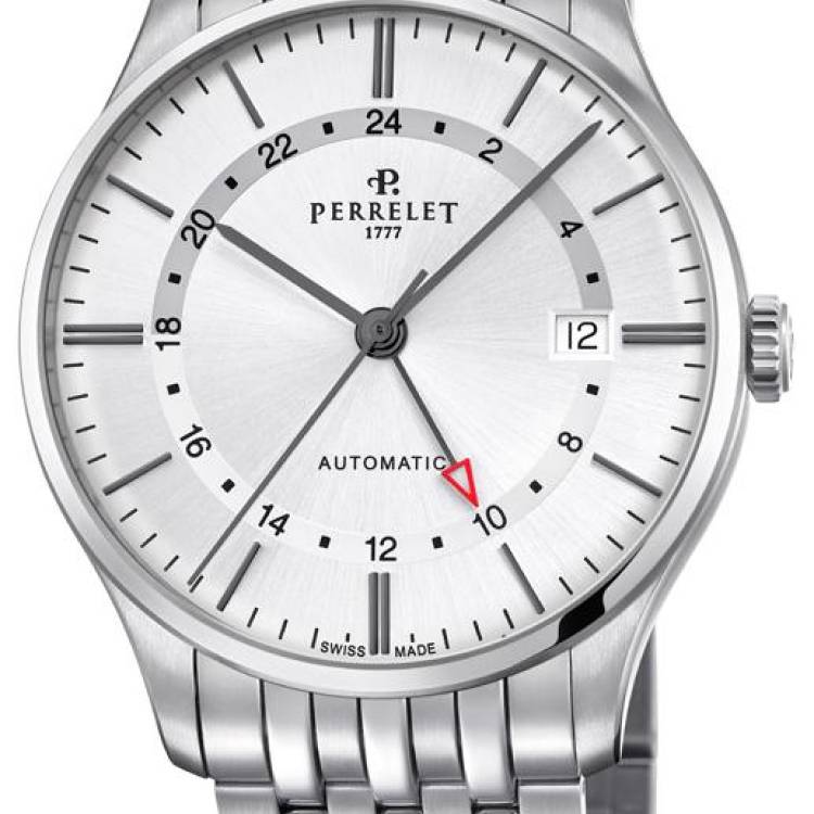 Perrelet Watch Weekend GMT - Silver