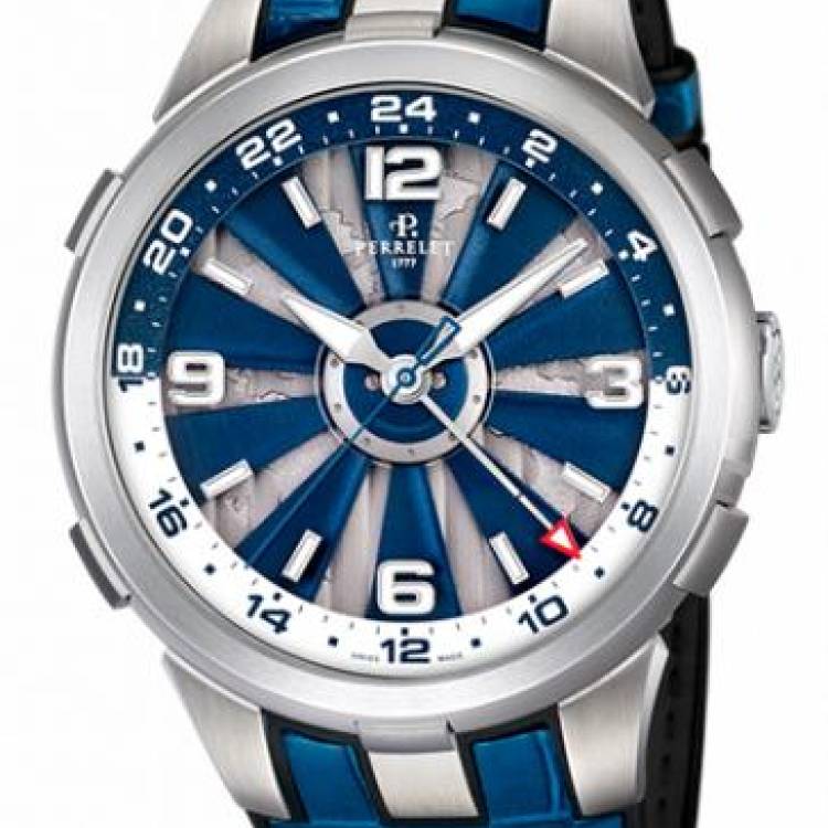 Perrelet Watch Turbine GMT - Blue