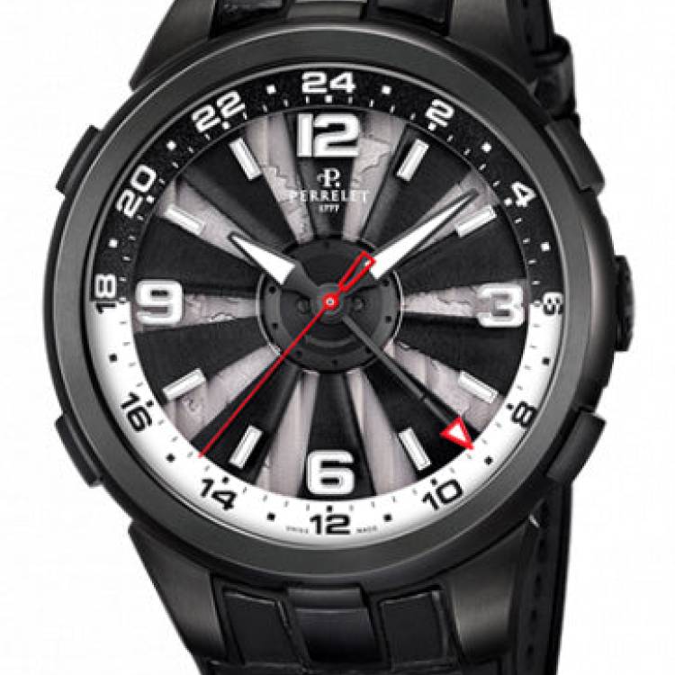 Perrelet Watch Turbine GMT - Black