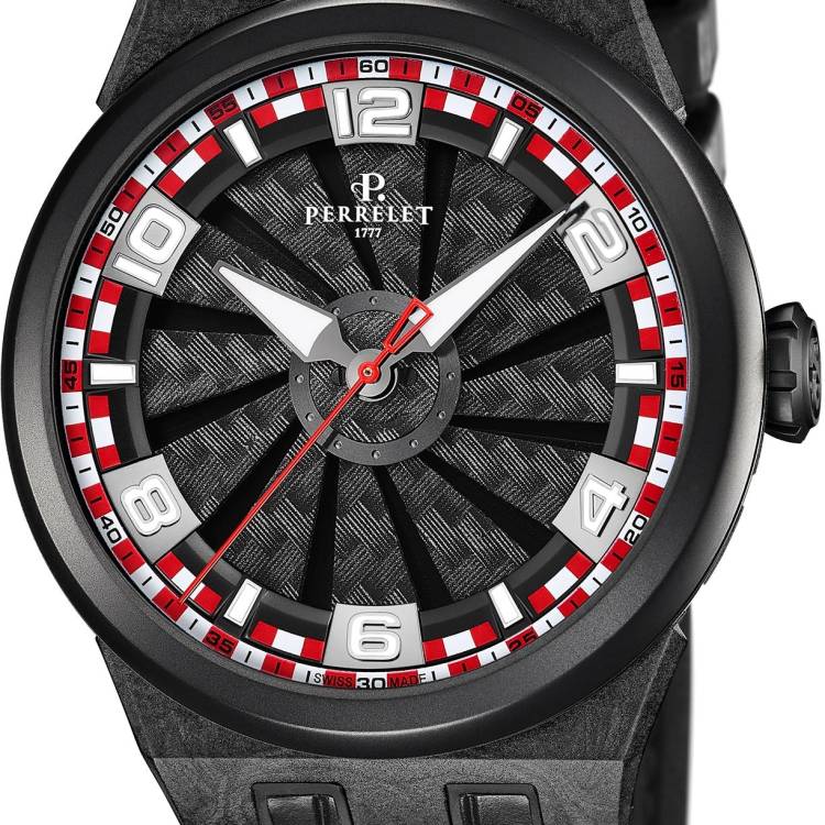 Perrelet Watch Turbine Racing Carbon - Black