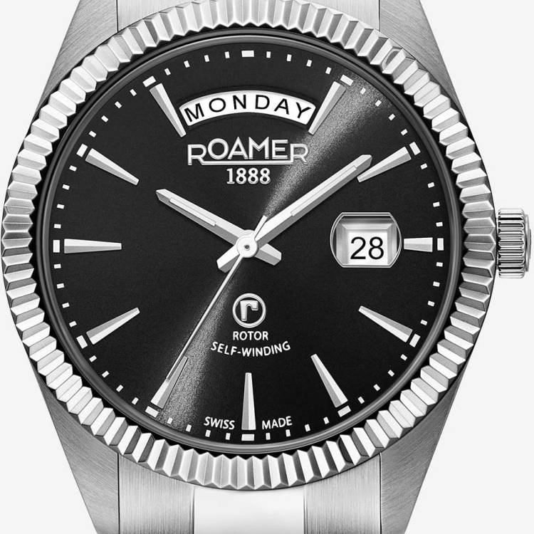 Roamer Watch Primeline Day Date - Black