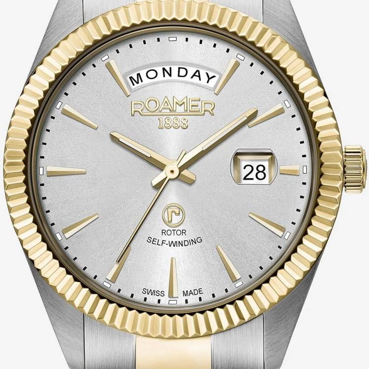 Roamer Watch Primeline Day Date - Silver