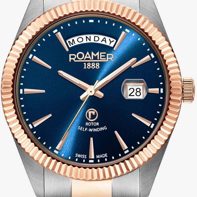 Roamer Watch Primeline Day Date - Blue