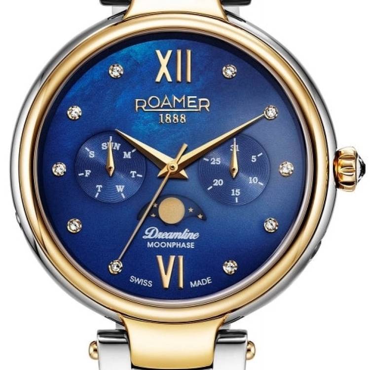 Roamer Watch Dreamline Blue MOP Moonphase