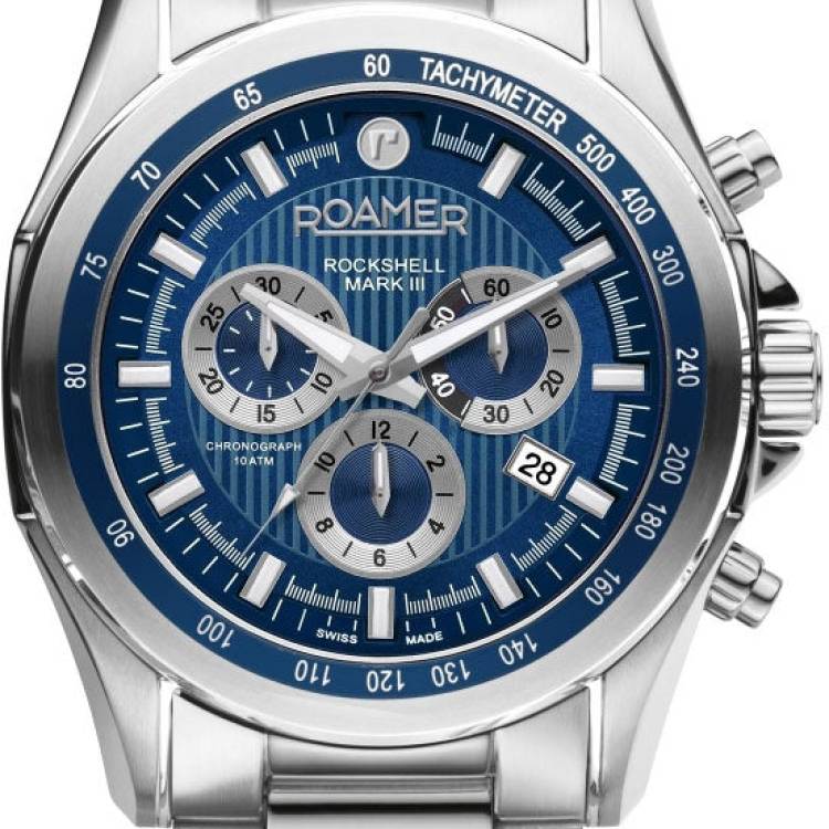 Roamer Watch Rockshell Mark III Chrono Blue - Blue