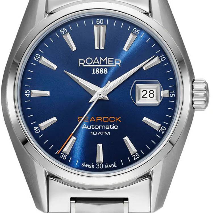 Roamer Watch Searock Automatic Blue Sunray - Blue