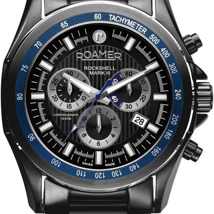 Roamer Watch Rockshell Mark III Chrono Black - Black