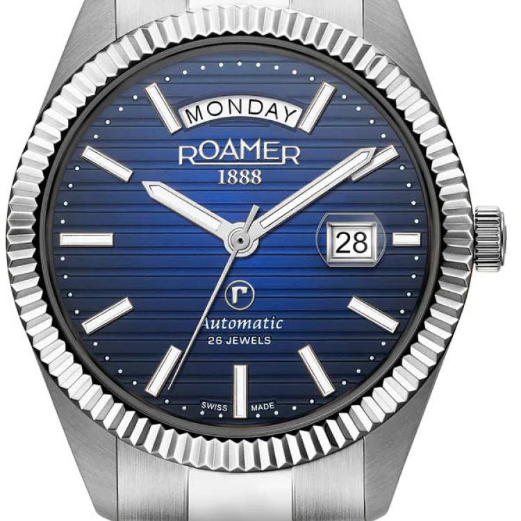 Roamer Watch Primeline Daydate II Blue - Blue