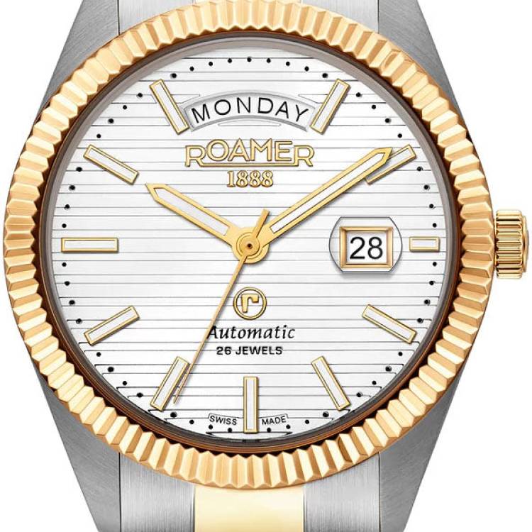 Roamer Watch Primeline Daydate II White - White