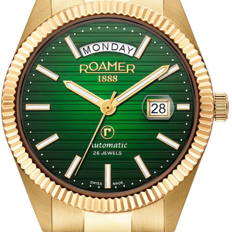 Roamer Watch Primeline Daydate II Green