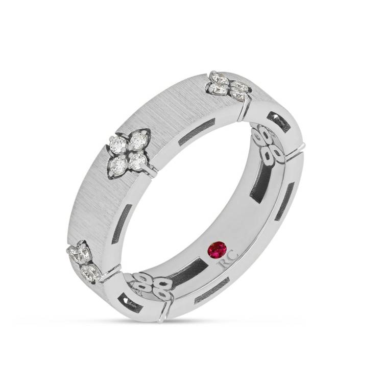 Roberto Coin Love in Verona 18ct White Gold Diamond Ring - 13-(53)
