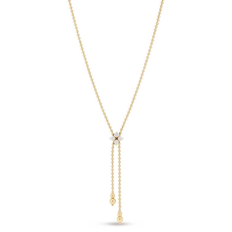 Roberto Coin Love in Verona 18ct Yellow Gold Diamond Necklace - Gold