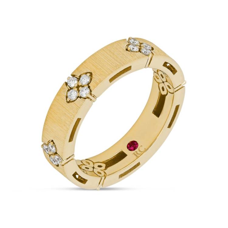Roberto Coin Love in Verona 18ct Yellow Gold Diamond Ring - 19-(59)