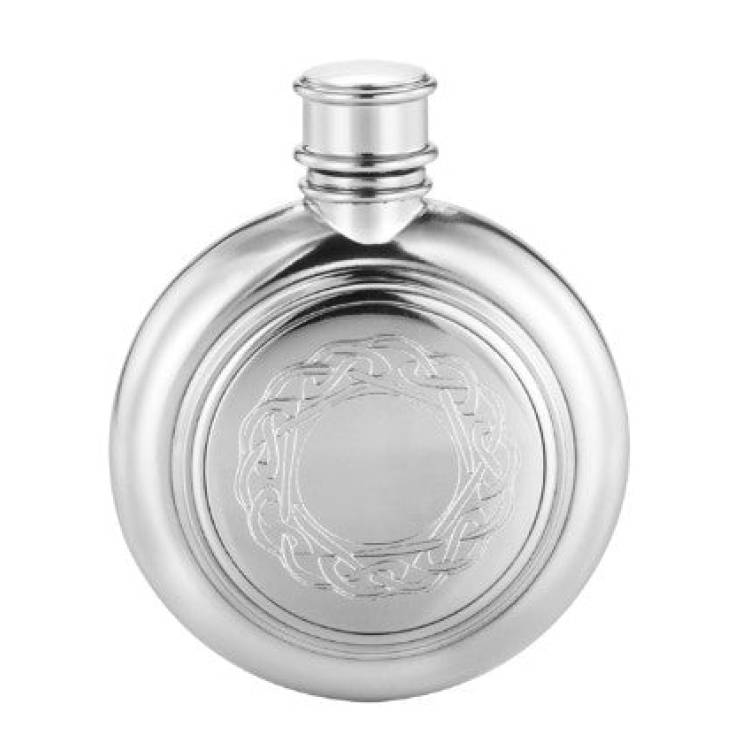 Royal Selangor Pewter Celtic Design Hip Flask