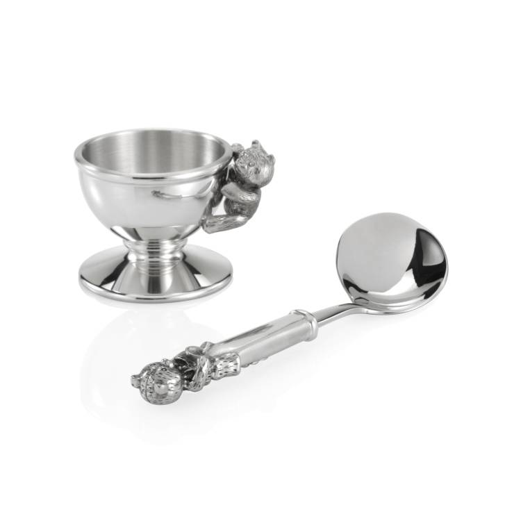Royal Selangor Pewter Eggcup & Spoon Set