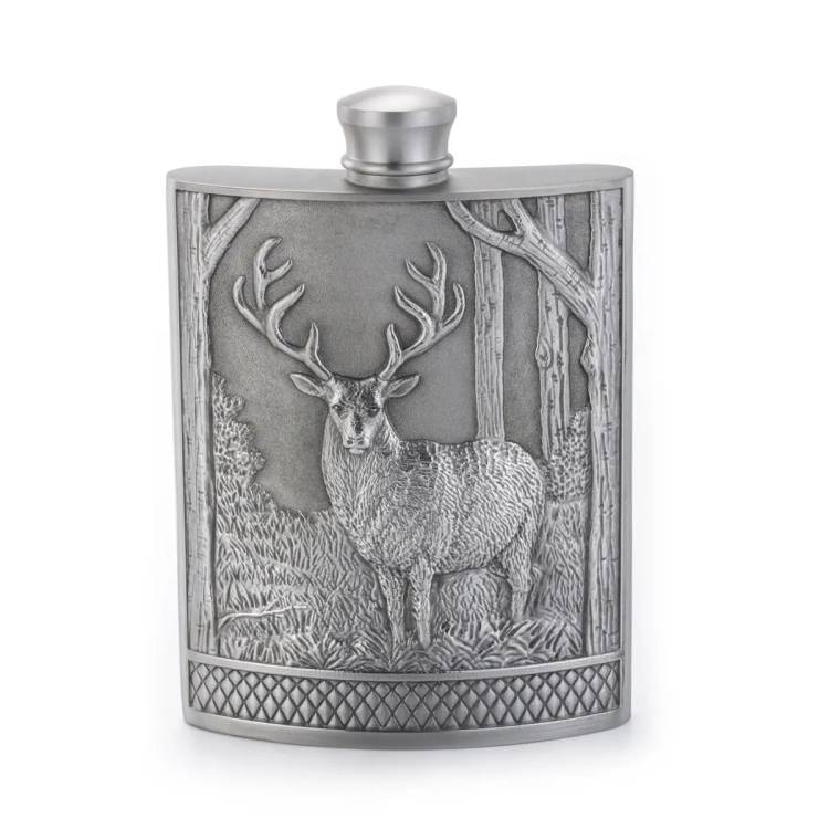 Royal Selangor Pewter Stag Hip Flask