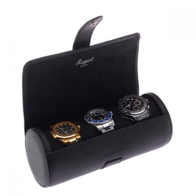 Rapport Watch Roll Berkeley Black Three Watch - Black