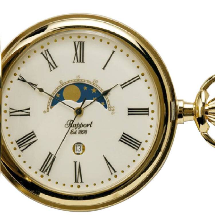 Rapport Pocket Watch Half Hunter - White